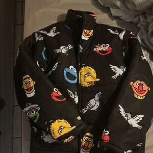 Staple Jacket - Black with Colorful Characters